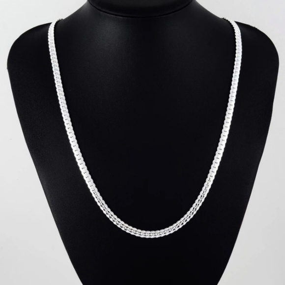 NEW S925 STERLING SILVER SNAKE NECKLACE - Picture 1 of 5